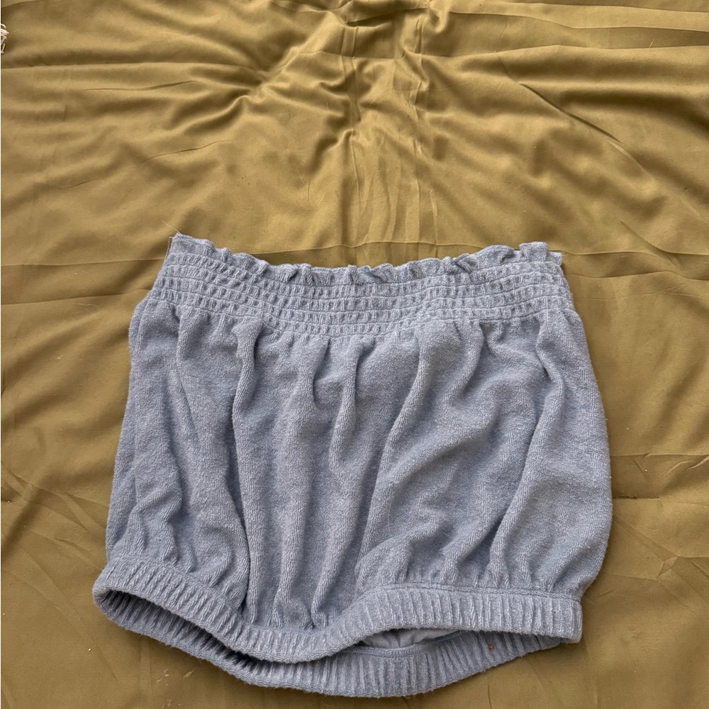 Sky and Sparrow Terry Cloth Tube Top Sz S